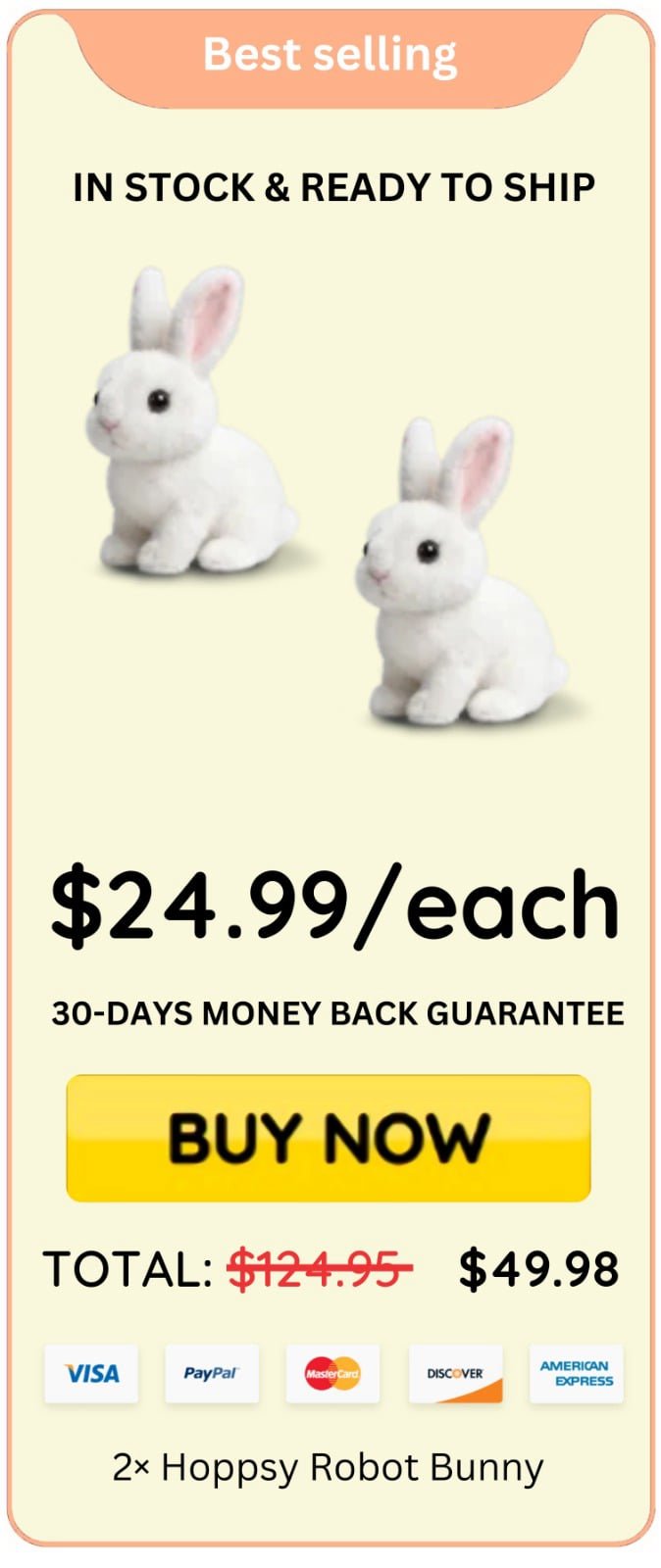 Hoppsy Robot Bunny  offer price
